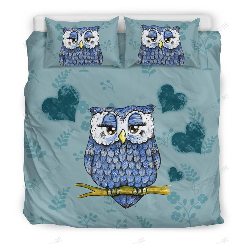 owl lady bed sheets duvet cover bedding ensemble rjhsi