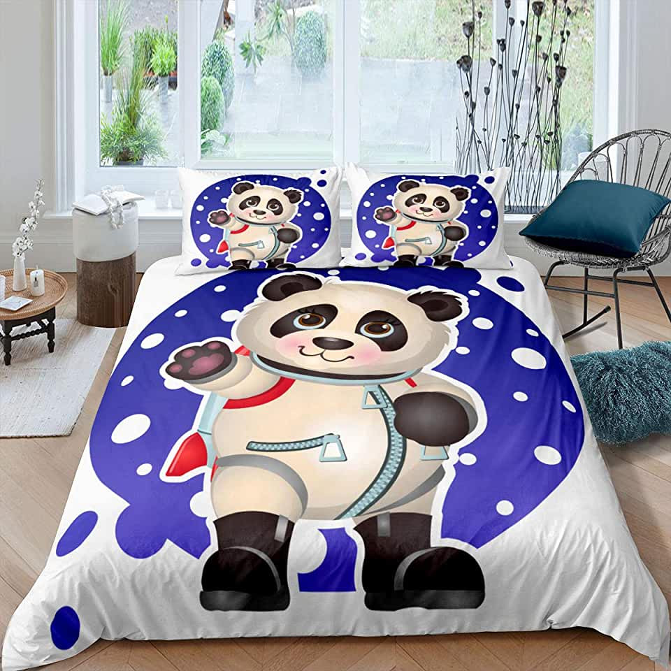panda space explorer bed sheets duvet cover bedding collections 5klhb