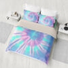 pink blue tie dye abstract duvet cover bed set qyd1s