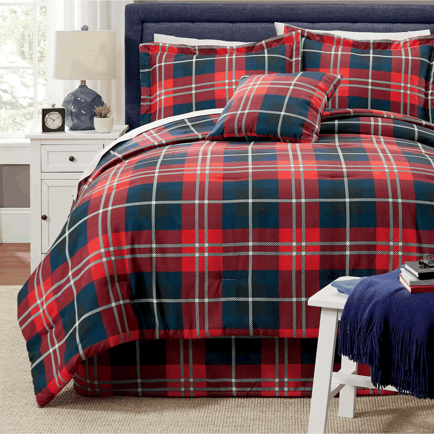 plaid design sheet set quilt cover bed linens ideal presents for birthdays holidays festivities jstr2