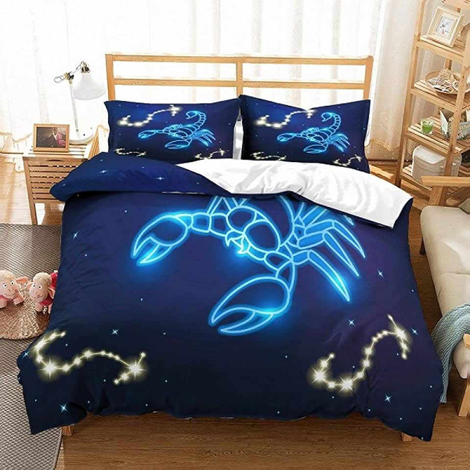 scorpion planet bed sheets duvet cover bedding sets 16fso