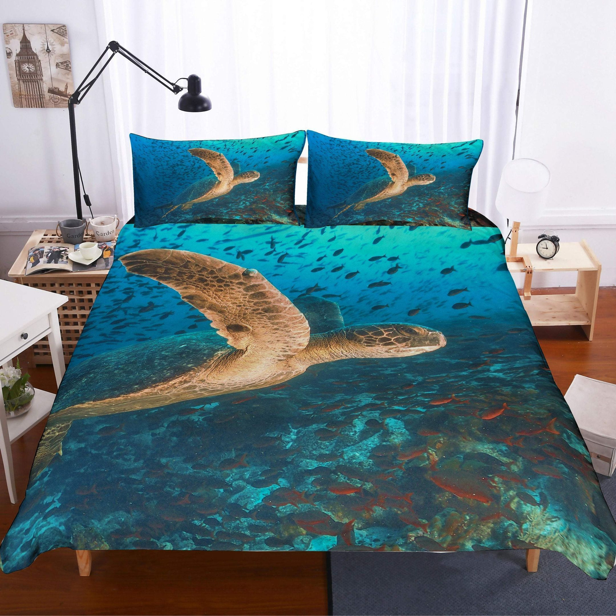 sea turtle bedding sets with ocean duvet covers ntweb