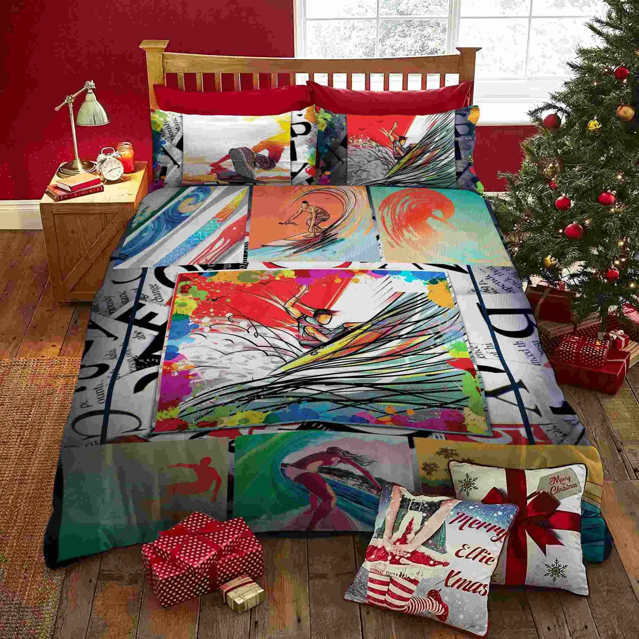 surf bedding sheets set duvet cover collection vbrbz