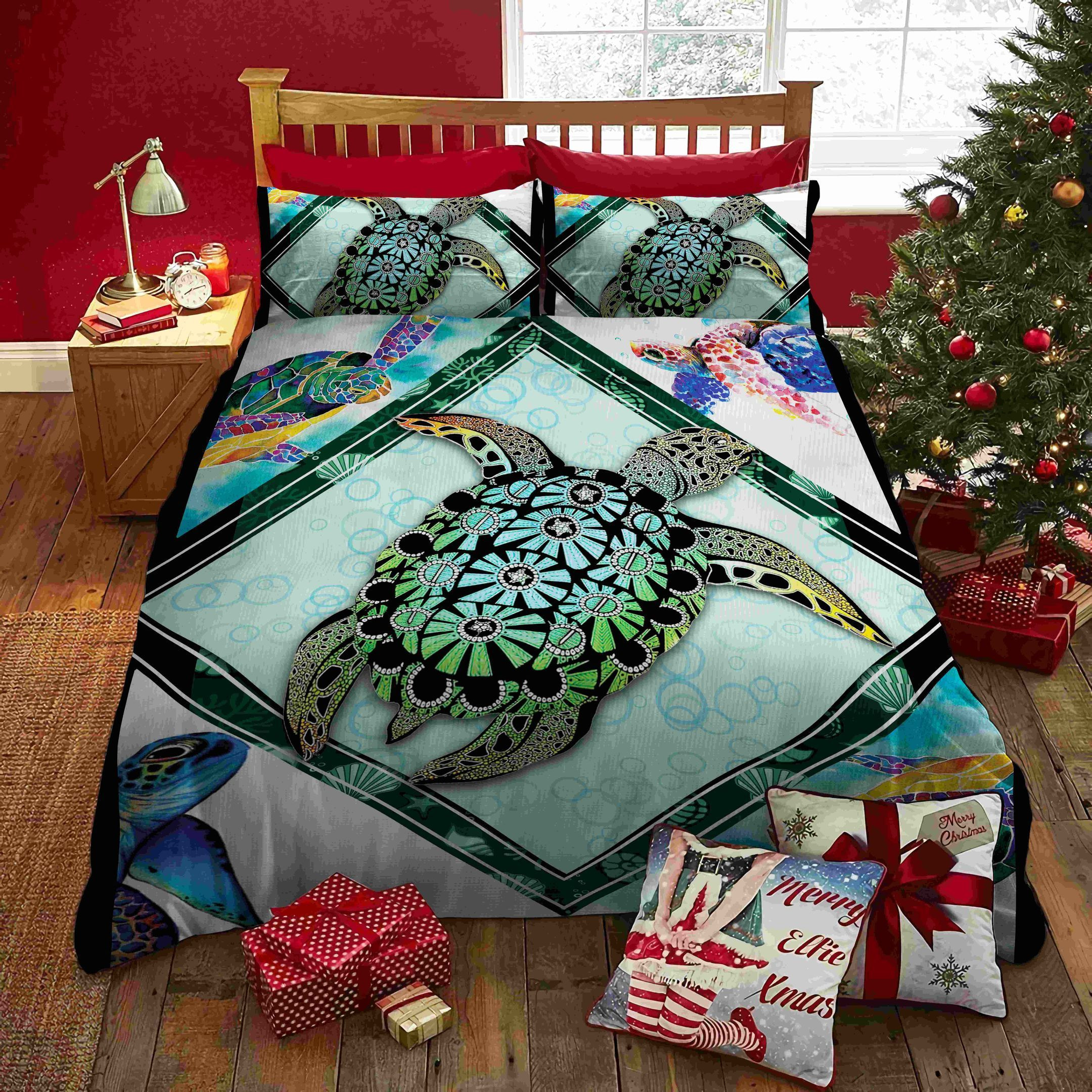 turtle design sheet set with duvet cover for bedding vdnig