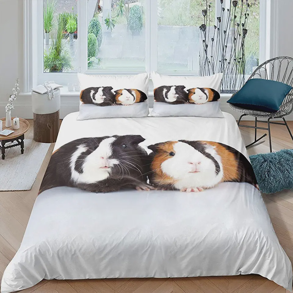 two guinea pigs bed sheet duvet cover bedding sets qiwjs