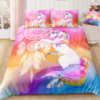 unicorn bedding sheets set with duvet cover tchcl