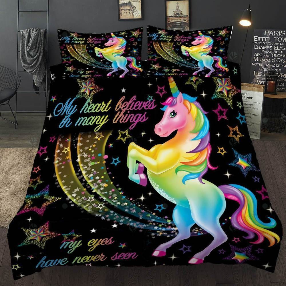 unicorn printed bed linens duvet cover bed set perfect presents for birthdays holidays festivities b5we0