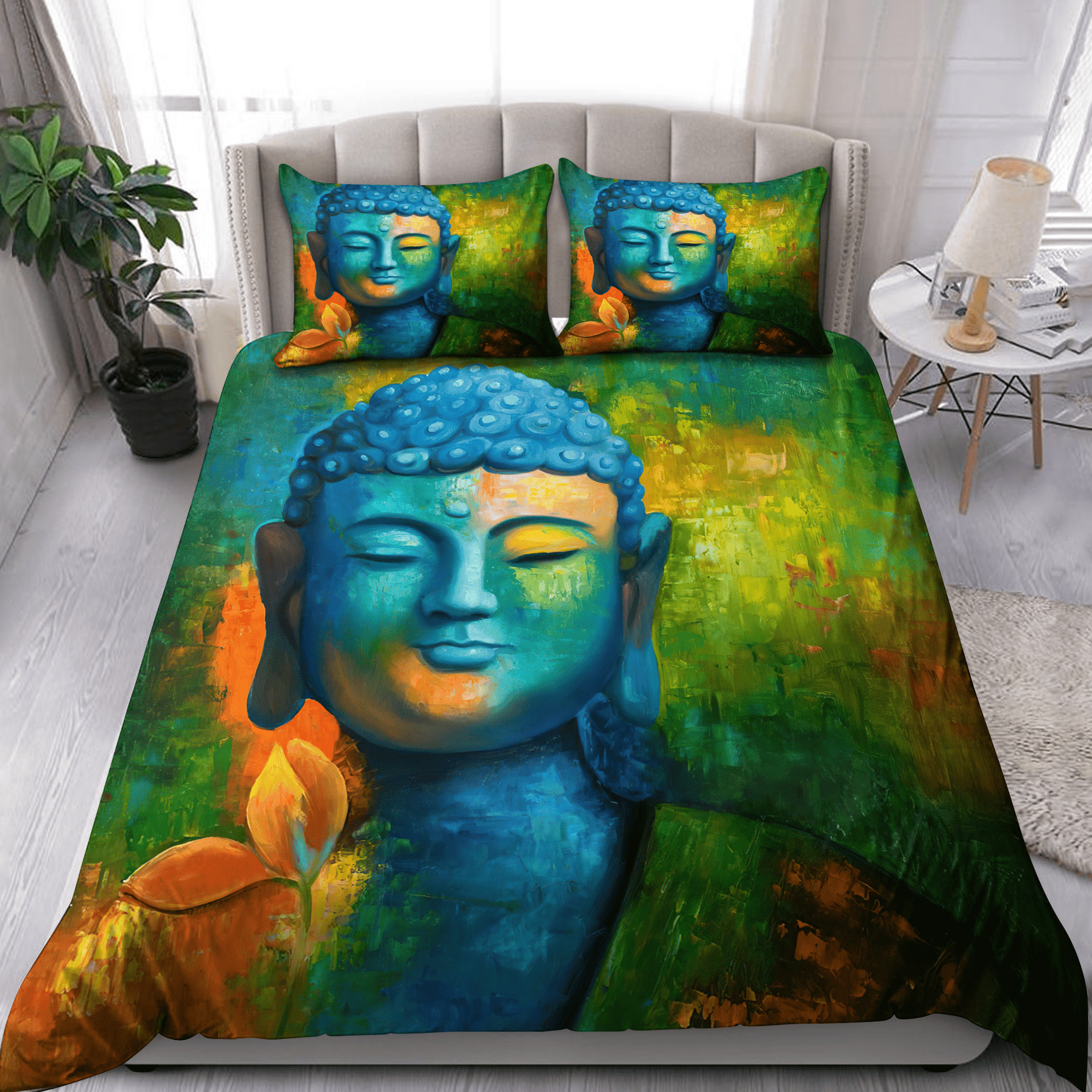 vibrant buddha duvet cover bedding set mb7uf